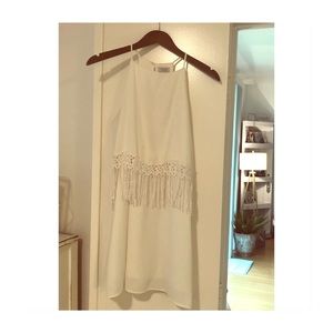 White Tassel Dress